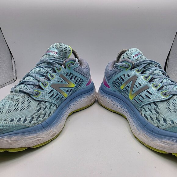 New Balance Fresh Foam 1080v8 Womens Running Shoes Size 10 Blue Mesh Comfort - Picture 3 of 13